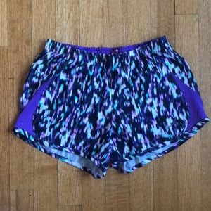 Purple and White Athletic Shorts